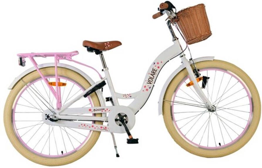 Volare Blossom Kinderfiets Meisjes 24 inch Wit 3 Versnellingen