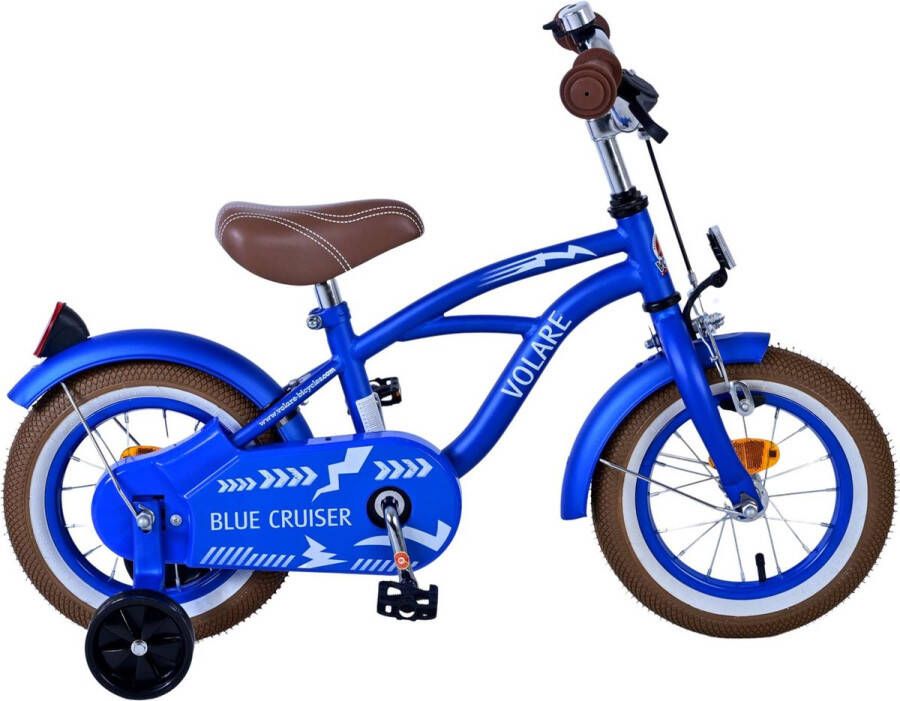 Volare Blue Cruiser Kinderfiets Jongens 12 inch Blauw 95% afgemonteerd