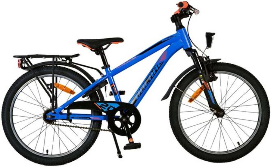 Volare Cross 20 Inch 27 cm Jongens Terugtraprem Blauw Zwart