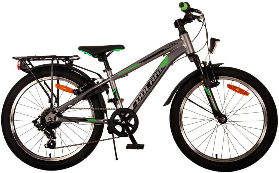 Volare Cross Kinderfiets Jongens 20 inch donker Grijs 6 versnellingen