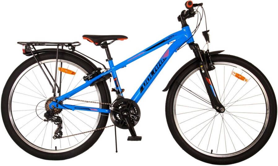 volare Cross Kinderfiets Jongens 26 inch Blauw 18 versnellingen Twee handremmen