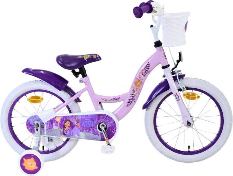 Volare Disney Wish Kinderfiets Meisjes 16 inch Paars