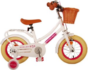 Volare Excellent 12 Inch 21 5 cm Meisjes Terugtraprem Wit