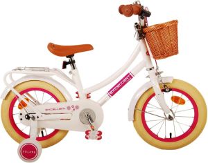 Volare Excellent 14 Inch 23 cm Meisjes Terugtraprem Wit
