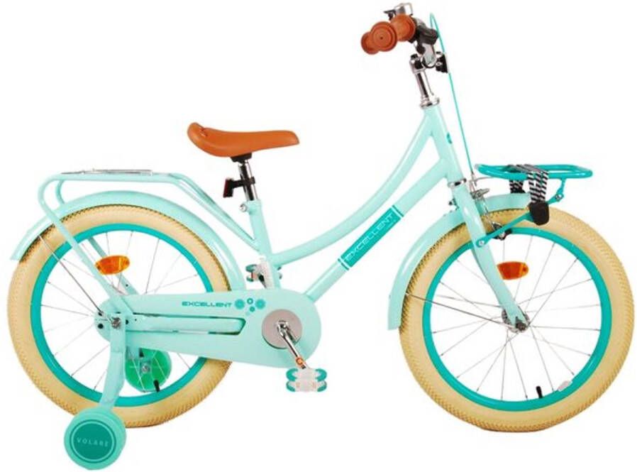 Volare Excellent Kinderfiets Meisjes 18 inch Groen 95% afgemonteerd