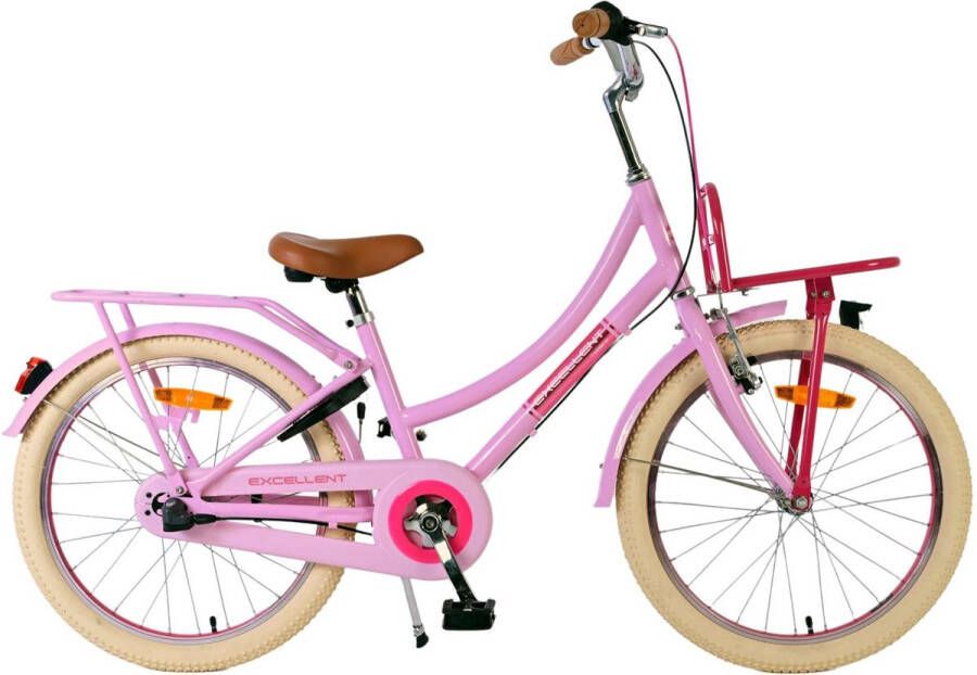 volare Excellent Kinderfiets Meisjes 20 inch Roze 3 versnellingen