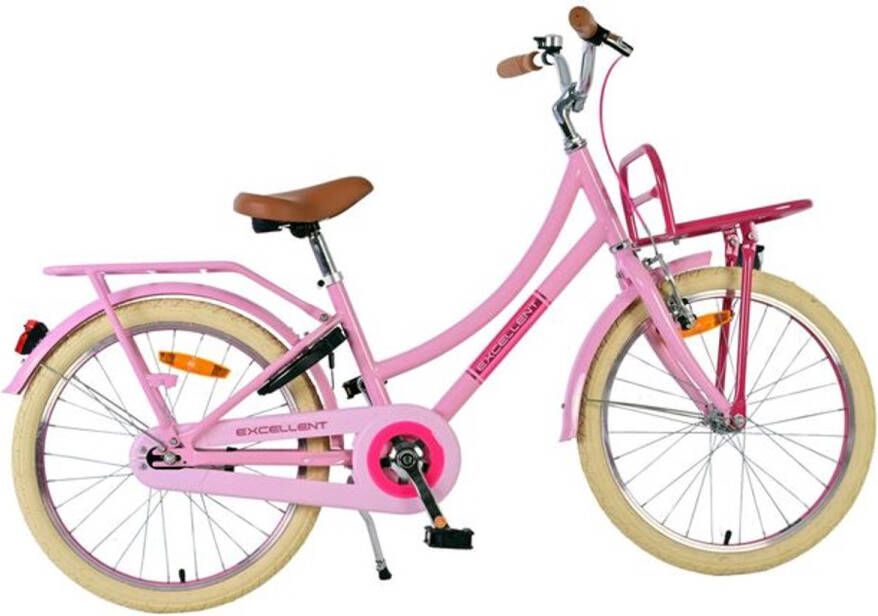 Volare Excellent Kinderfiets Meisjes 20 inch Roze 3 versnellingen