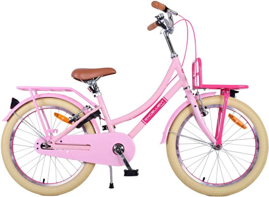 Volare Excellent Kinderfiets Meisjes 20 inch Roze Twee handremmen