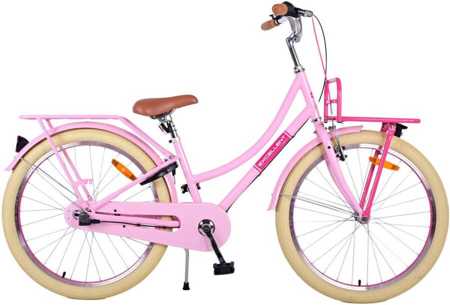 volare Excellent Kinderfiets Meisjes 24 inch Roze 3 Versnellingen