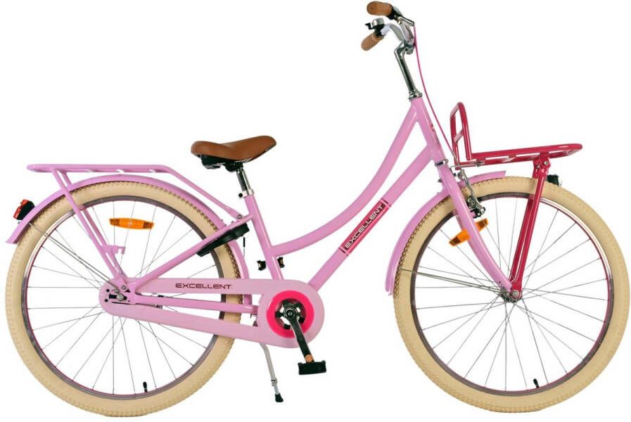 Volare Excellent 24 Inch 34 cm Meisjes Terugtraprem Lichtroze