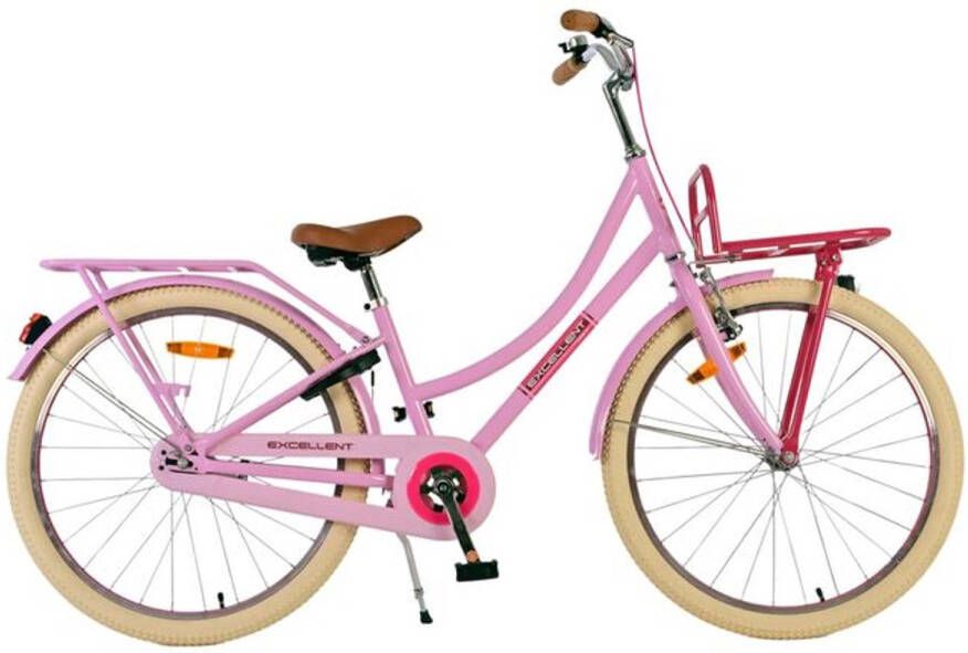 Volare Excellent 24 Inch 34 cm Meisjes Terugtraprem Lichtroze