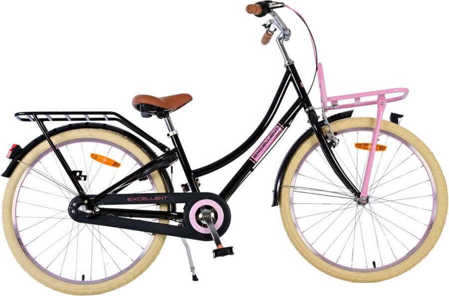 volare Excellent Kinderfiets Meisjes 24 inch Zwart 3 Versnellingen