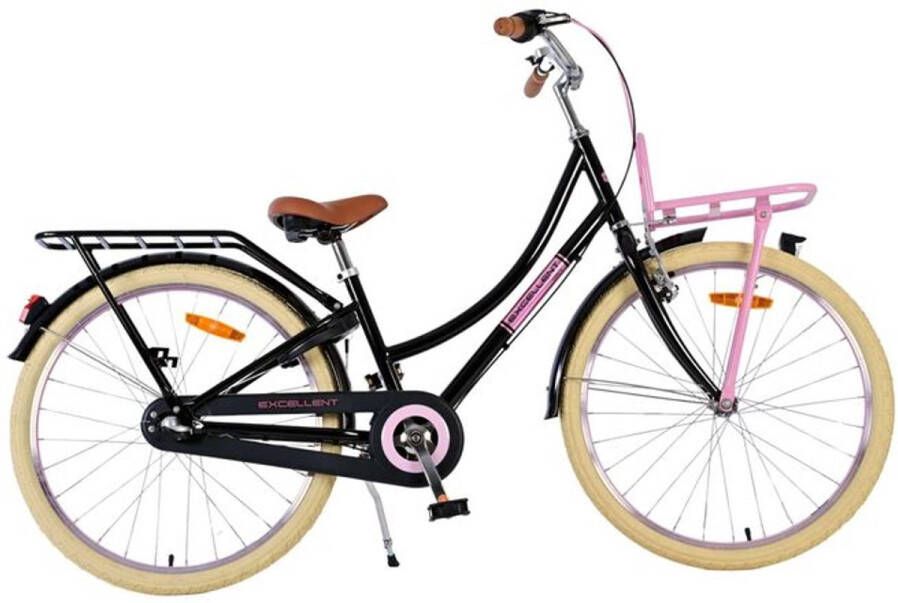 volare Excellent Kinderfiets Meisjes 24 inch Zwart 3 Versnellingen