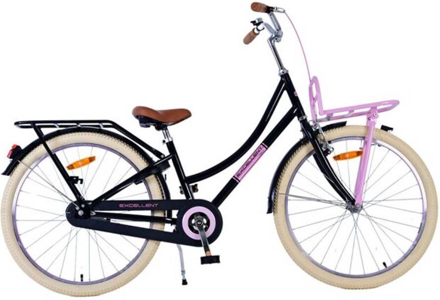 Volare Excellent 24 Inch 34 cm Meisjes Terugtraprem Zwart