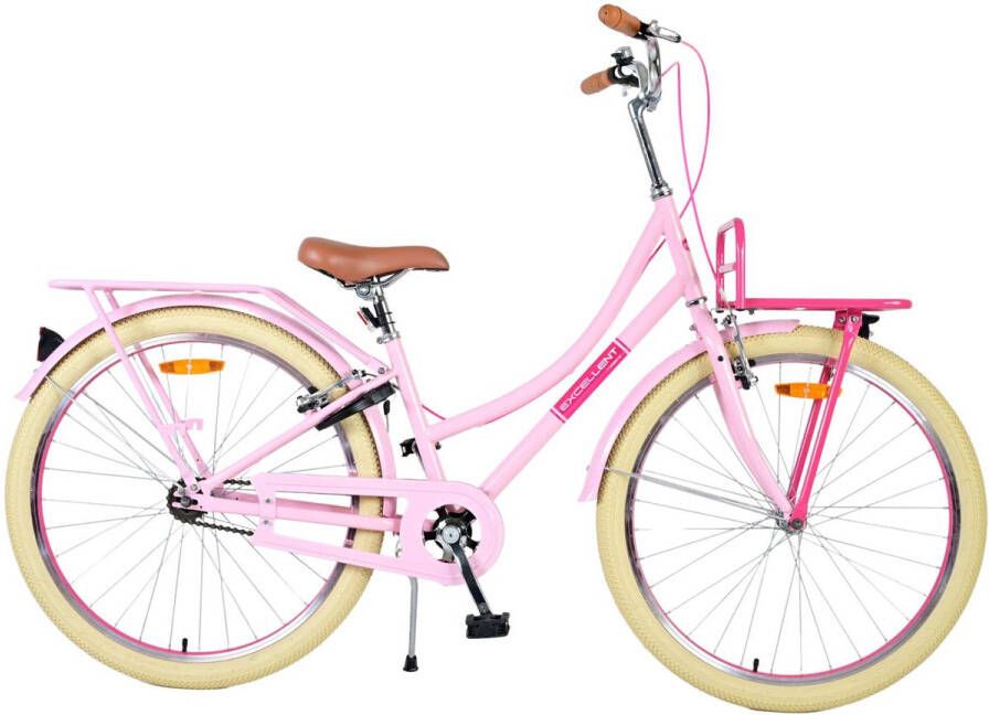 volare Excellent Kinderfiets Meisjes 26 inch Roze Twee handremmen