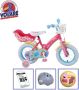 Volare Kinderfiets Peppa Pig 12 inch Roze + Met fietshelm + accessoires - Thumbnail 1