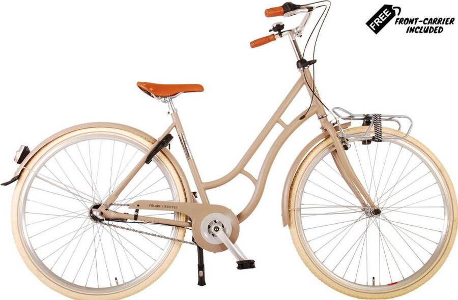 Volare Lifestyle Damesfiets Vrouwen 51 centimeter Zand Shimano Nexus 3 versnellingen
