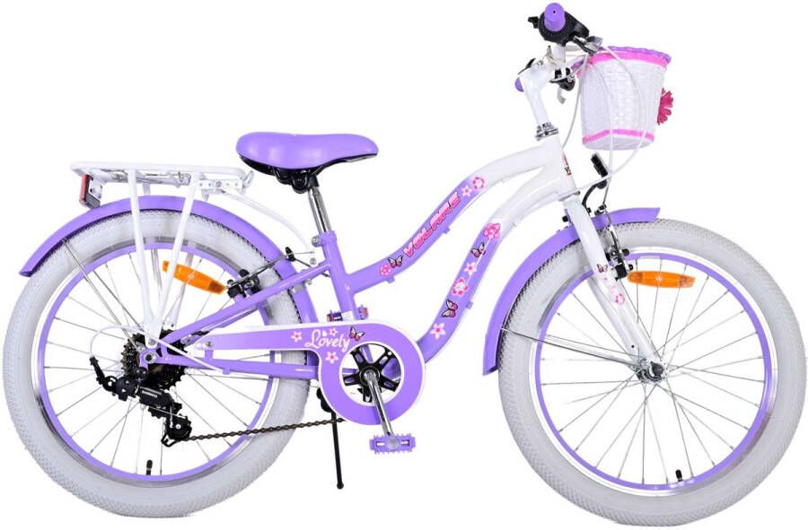 Volare Lovely Kinderfiets Meisjes 20 inch Paars 7 versnellingen