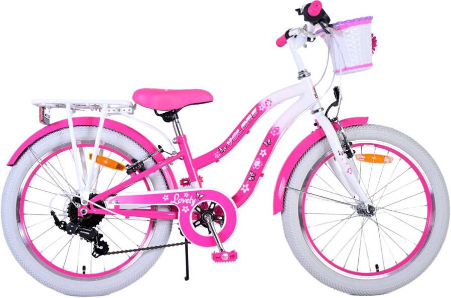 Volare Lovely Kinderfiets Meisjes 20 inch Roze 7 versnellingen