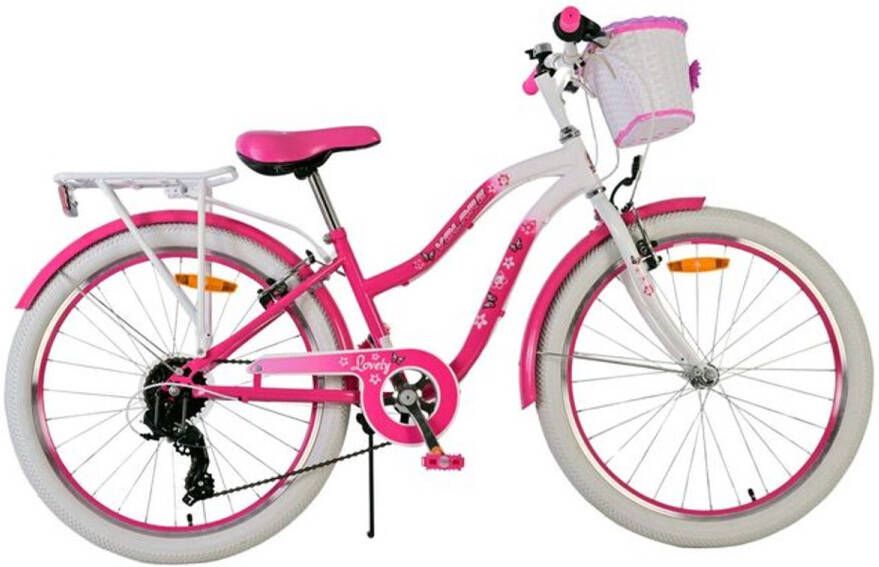 Volare Lovely Kinderfiets Meisjes 24 inch Roze 7 Versnellingen