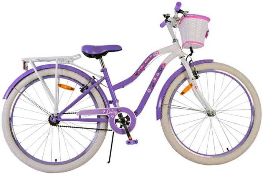 volare Lovely Kinderfiets Meisjes 26 inch Paars Twee handremmen
