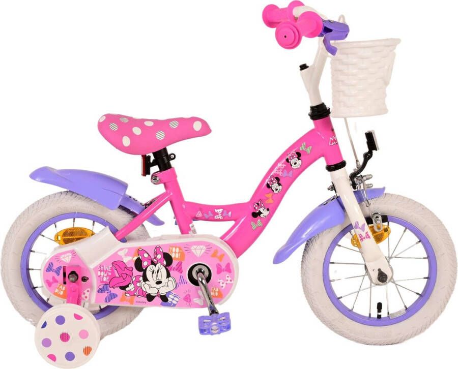 Volare Minnie Cutest Ever! Kinderfiets Meisjes 12 inch Roze