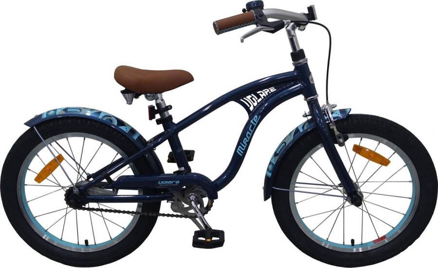 volare Miracle Cruiser Kinderfiets Jongens 18 inch Mat Blauw Prime Collection