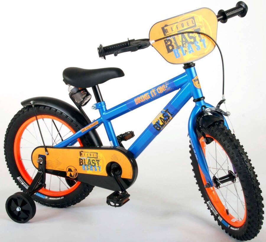 Volare NERF Kinderfiets Jongens 16 inch Satijn Blauw Met bidonhouder