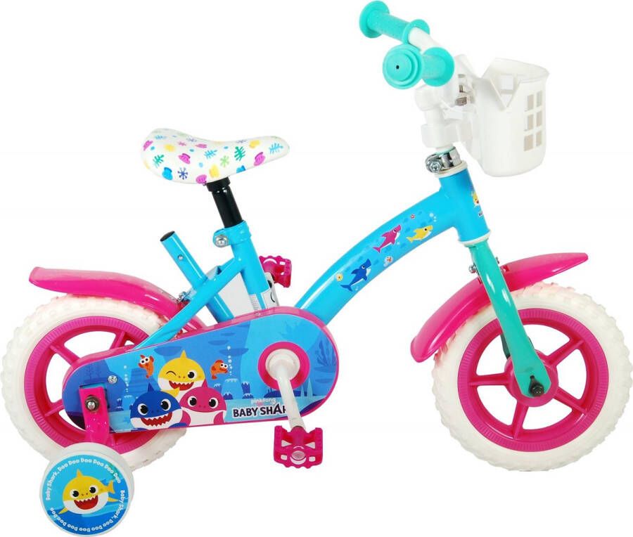 volare Ocean Kinderfiets Unisex 10 inch Roze Blauw Doortrapper