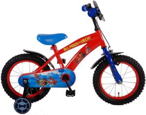 Volare Paw Patrol Kinderfiets Jongens 14 inch Rood Blauw 95% afgemonteerd