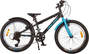 Volare Rocky Kinderfiets 20 inch Blauw Zwart 95% afgemonteerd 6 speed Prime Collection