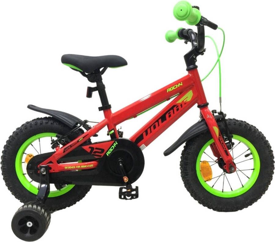 volare Rocky Kinderfiets Jongens 12 inch Rood Twee handremmen