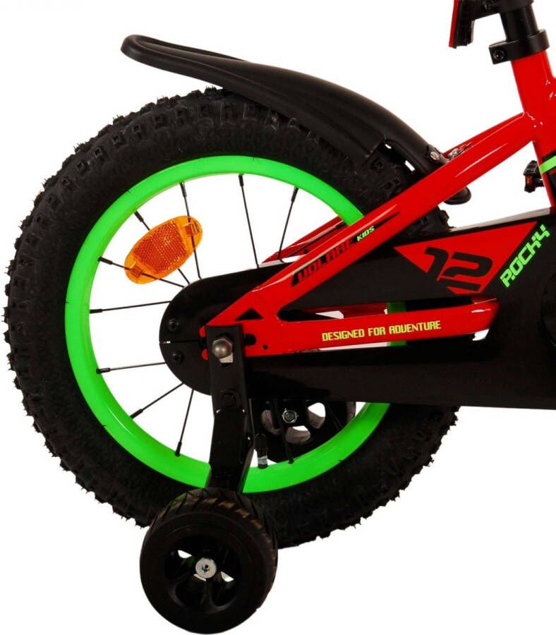 Volare Rocky 14 Inch 21 5 cm Jongens Terugtraprem Rood