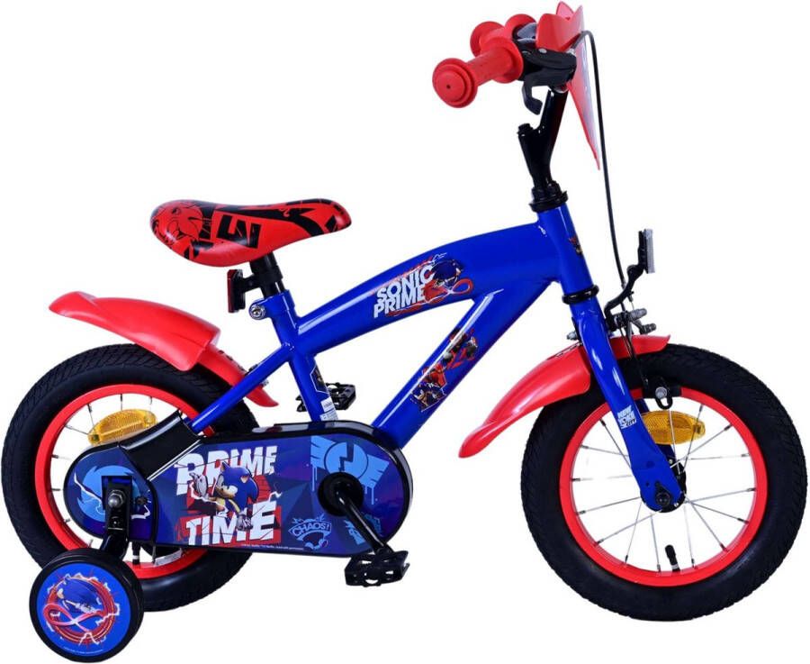 Volare Sonic Prime Kinderfiets Jongens 12 inch Blauw Rood