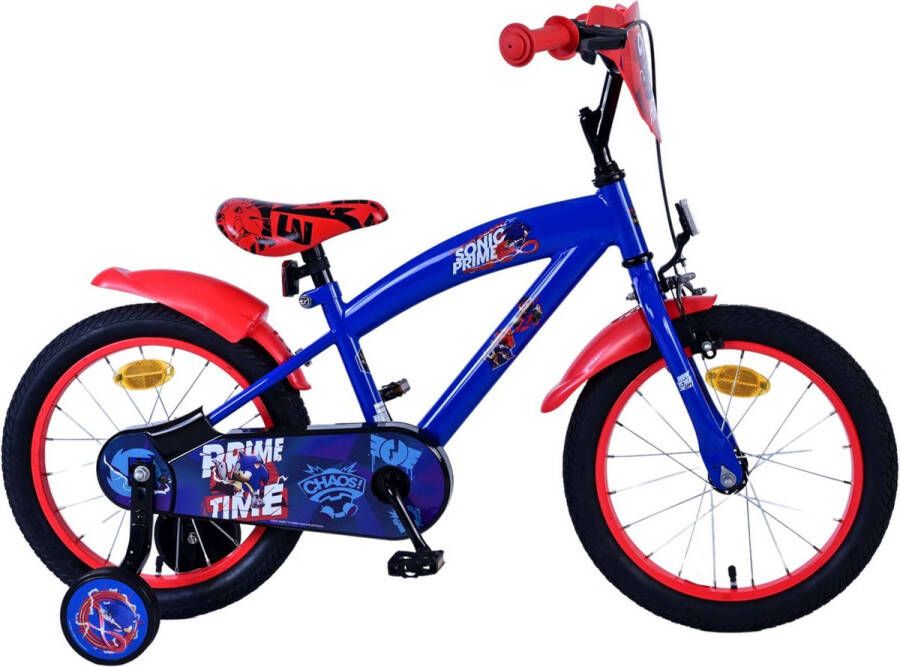 Volare Sonic Prime Kinderfiets Jongens 16 inch Blauw Rood