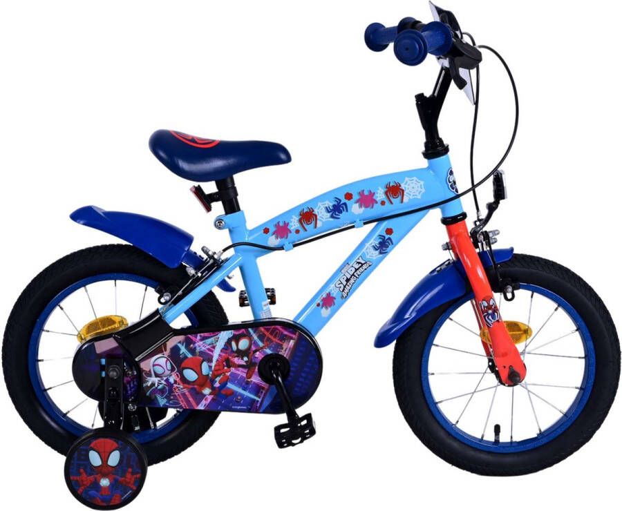 Spidey and his Amazing Friends Spidey Kinderfiets Jongens 14 inch Blauw Twee handremmen