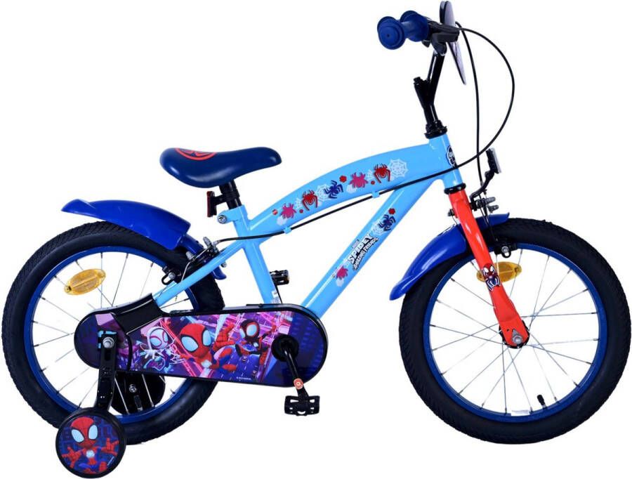 Volare Spidey Kinderfiets Jongens 16 inch Blauw Twee handremmen