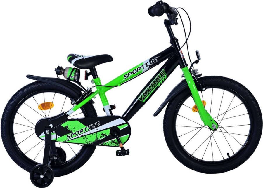 Volare Sportivo Kinderfiets Jongens 18 inch Groen Zwart