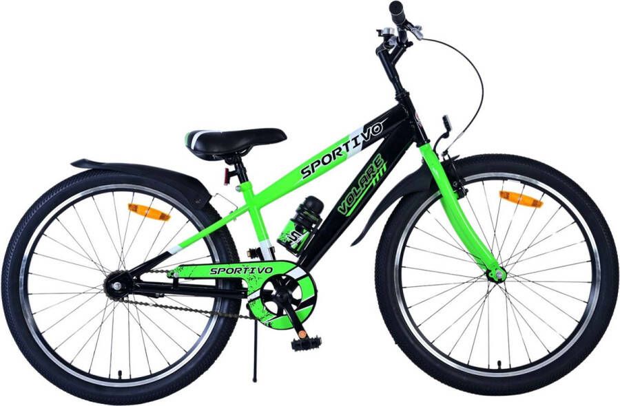 Volare Sportivo Kinderfiets Jongens 24 inch Zwart Groen