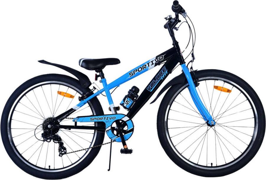 Volare Sportivo 26 Inch 33 cm Jongens 7V V Brakes Blauw Zwart