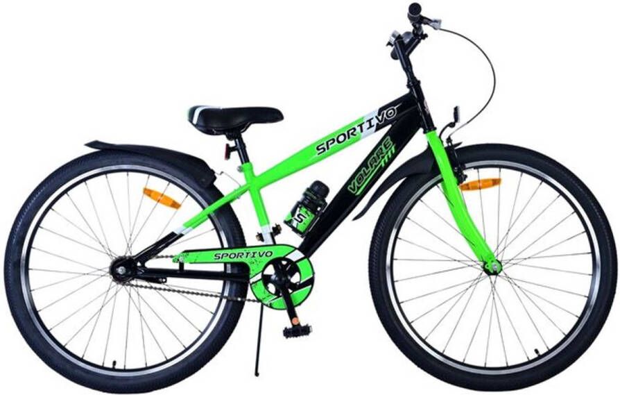 Volare Sportivo 26 Inch 33 cm Jongens Terugtraprem Groen Zwart