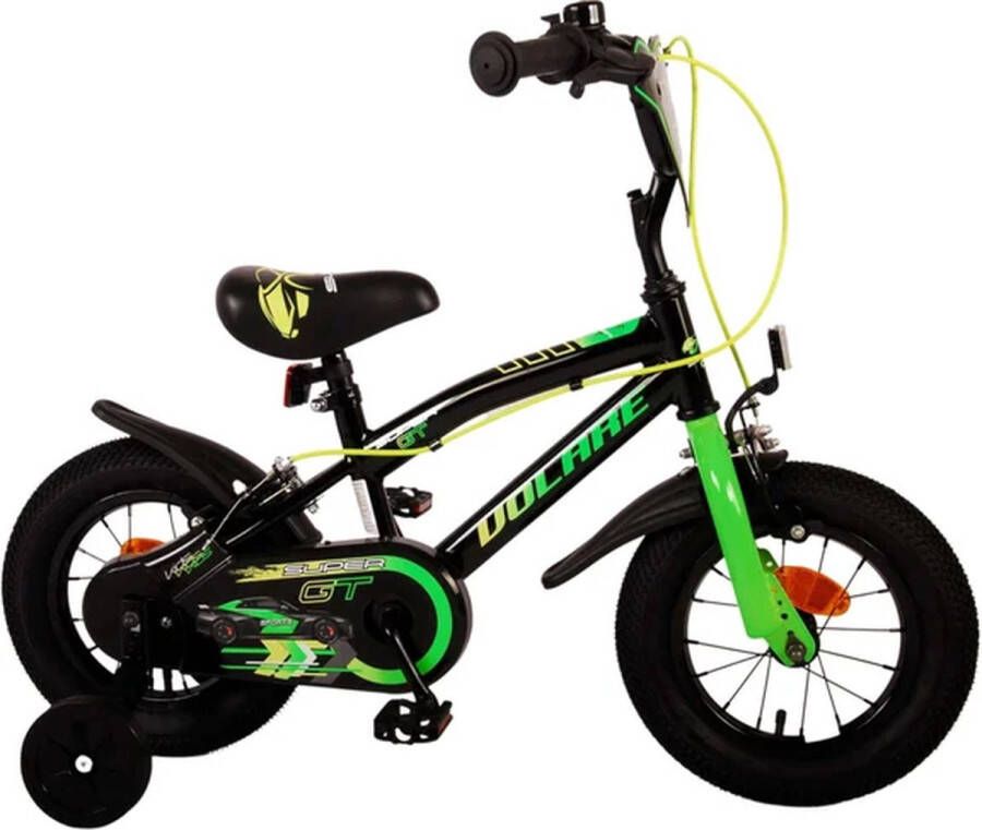 volare Super GT Kinderfiets Jongens 12 inch Groen Twee handremmen