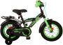 Volare Thombike Kinderfiets Jongens 12 inch Zwart Groen Twee Handremmen - Thumbnail 1