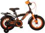 Volare Thombike Kinderfiets Jongens 12 inch Zwart Oranje Twee Handremmen - Thumbnail 2