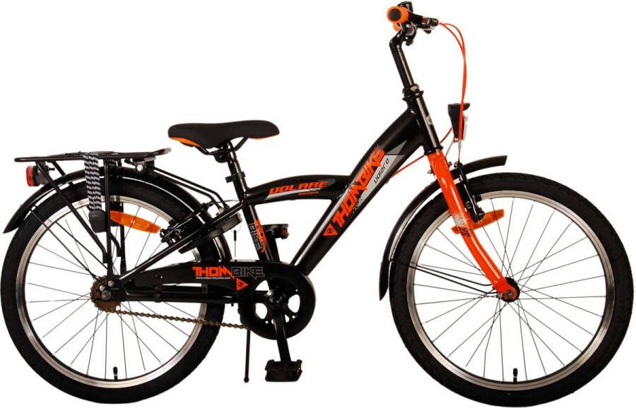 volare Thombike Kinderfiets Jongens 20 inch Zwart Oranje Twee Handremmen