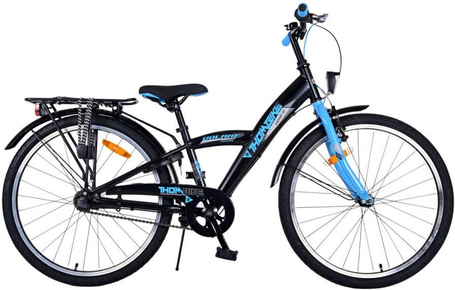 Volare Thombike Kinderfiets Jongens 24 inch Zwart Blauw 3 versnellingen