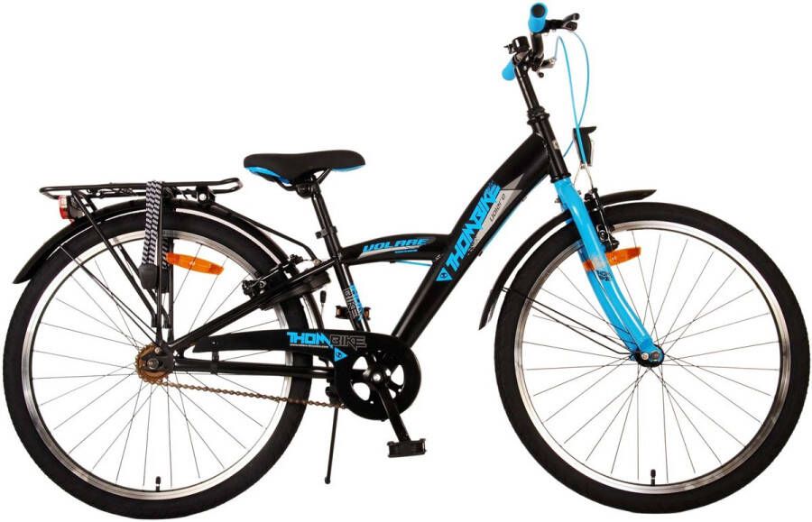 Volare Thombike Kinderfiets Jongens 24 inch Zwart Blauw Twee handremmen