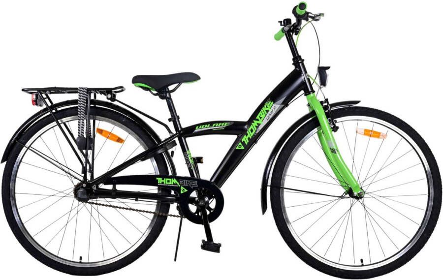 Volare Thombike Kinderfiets Jongens 26 inch Zwart Groen 3 versnellingen