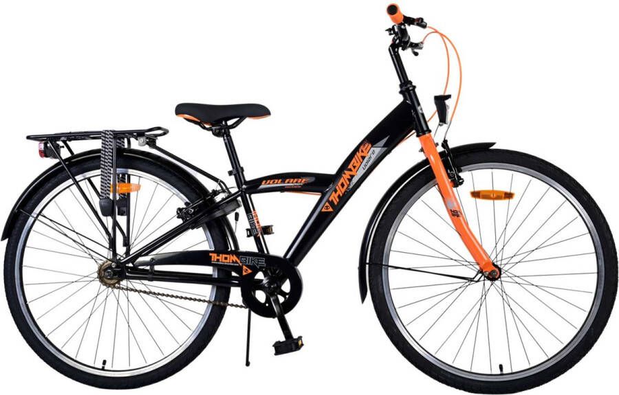 volare Thombike Kinderfiets Jongens 26 inch Zwart Oranje Twee Handremmen