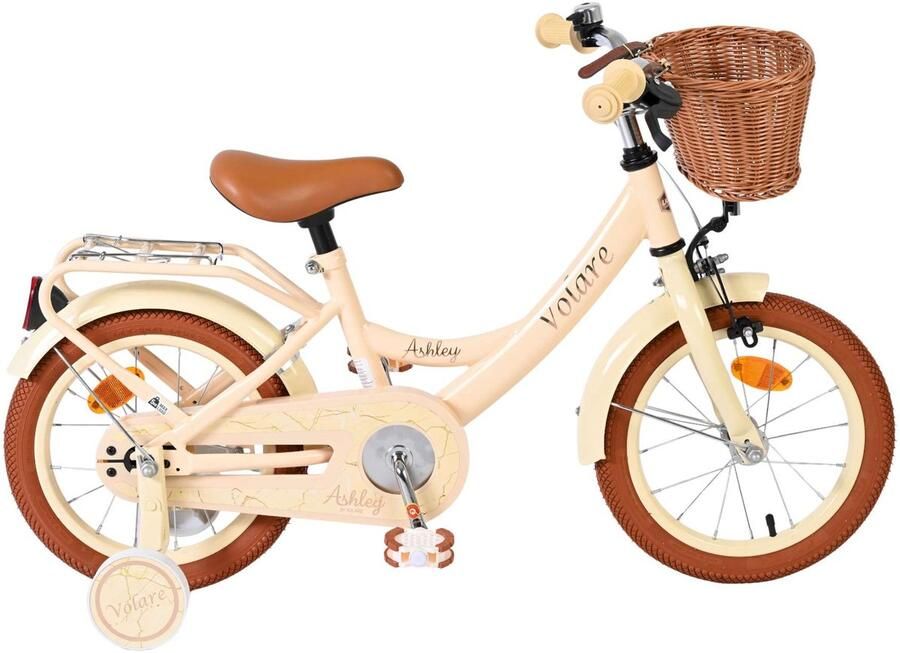 Volare Ashley Kinderfiets Meisjes 14 inch Creme